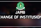jamb change of institution