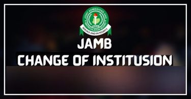jamb change of institution