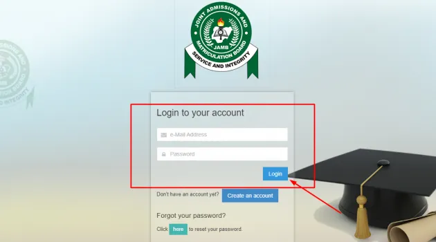 login to your jamb profile