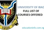 university of ibadan courses