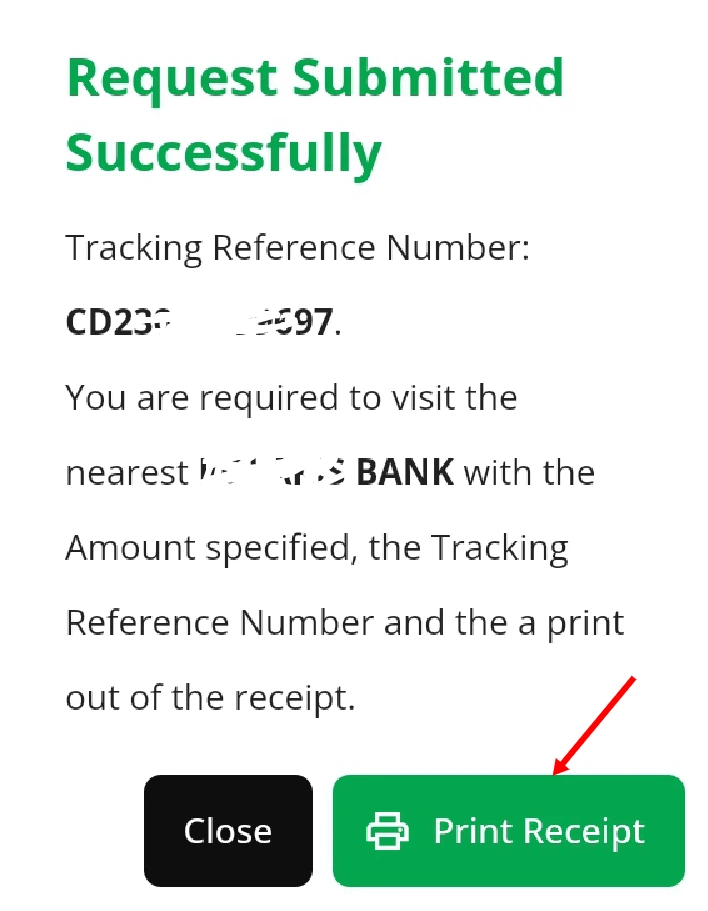 How to print cbn receipt for deposit of old naira notes