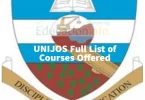 UNIJOS COURSES | Courses Offered in University of Jos