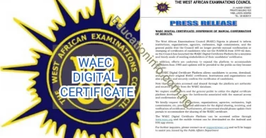 WAEC Digital Certificates
