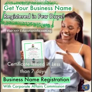 How To Register Business Name in Nigeria